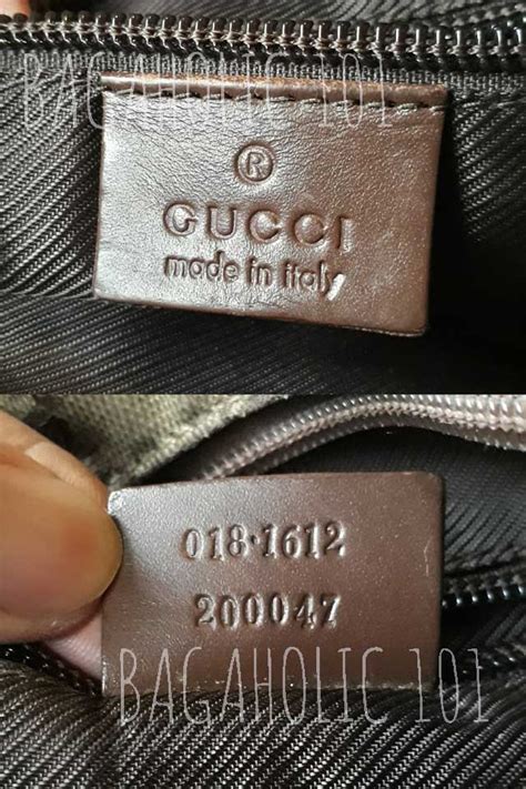 gucci handbag authentication check.